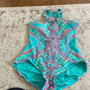 Sporty retro one piece swim